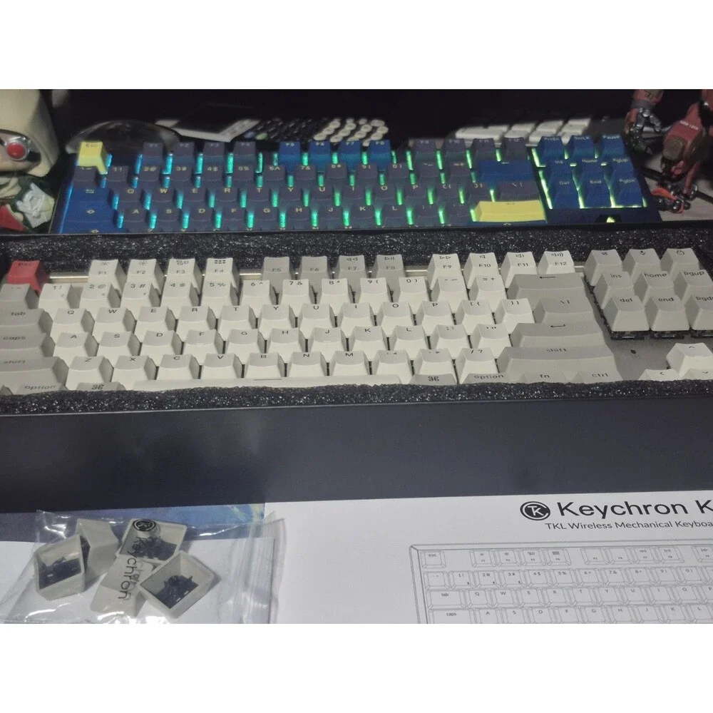 Keychron K8 Wireless Mechanical Keyboard K8 Optical White Backlight Red Switch